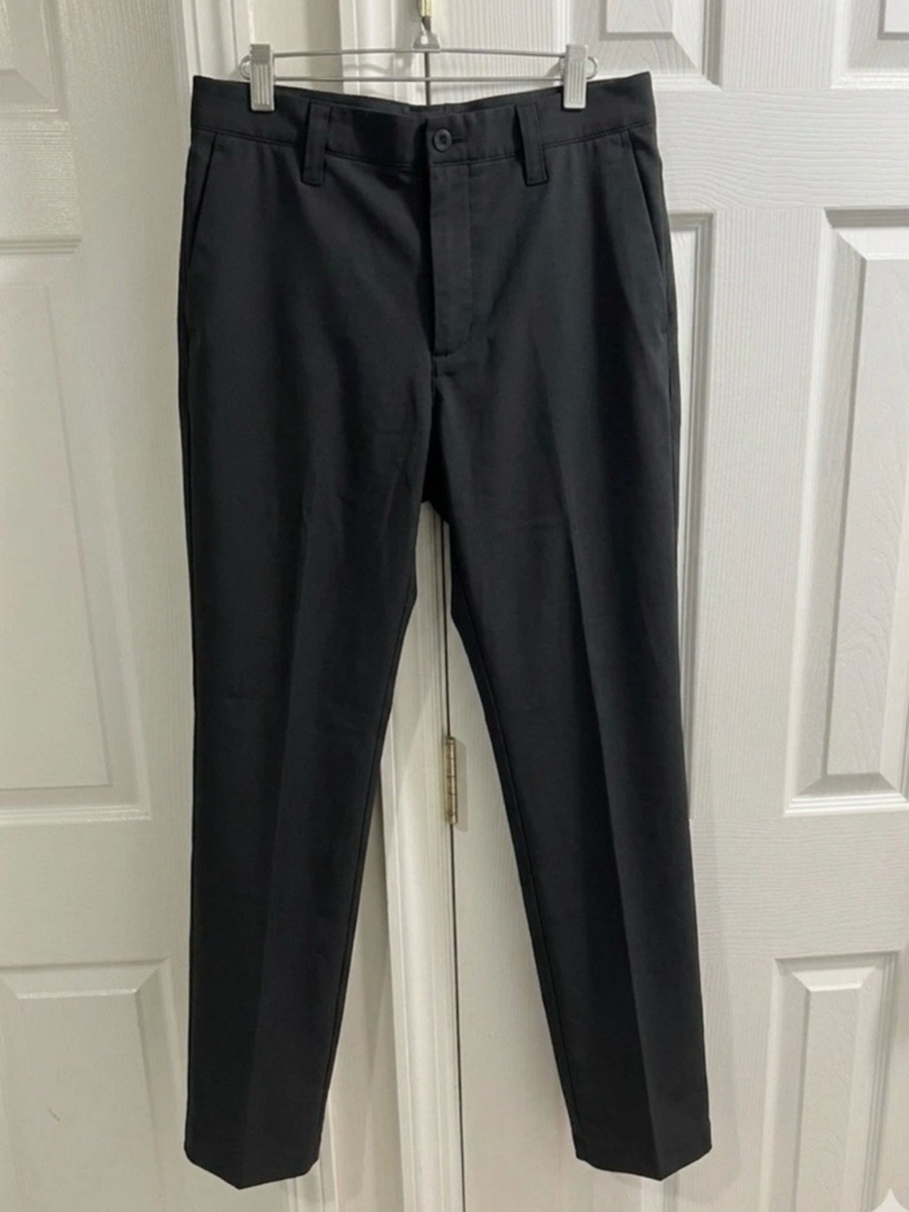 Grand Slam Men’s Dress Pants Gray 34x32 Performance Stretch Flat Front